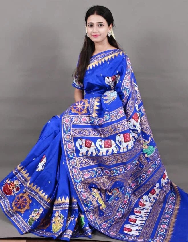 Sri Ganesh Floral Patterned Multicolour Chandua